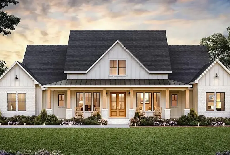 Modern farmhouse exterior